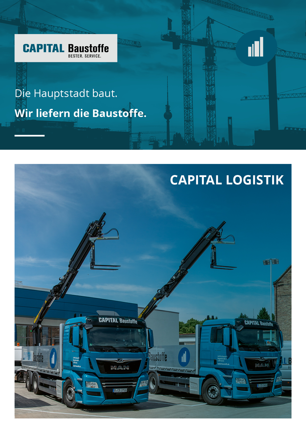 Capital Baustoffe Logistikbroschüre